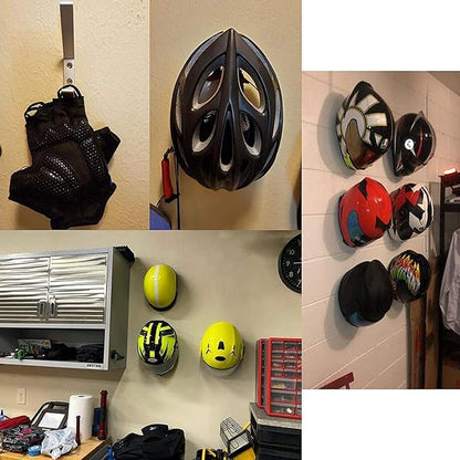 4 Pack Sturdy Aluminium Motorcycle Helmet Holder, motorbike Jacket Display Rack - Image 5