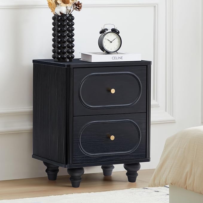 2 Drawer Fluted Mini Small Dresser - Image 2