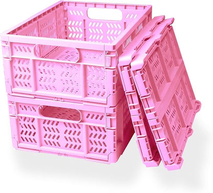 20L Folding Crate, Collapsible Storage Crates by HomeandOfficeStorage