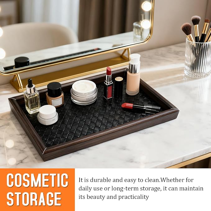 Wooden Valet Tray Desk Organizer - Image 5