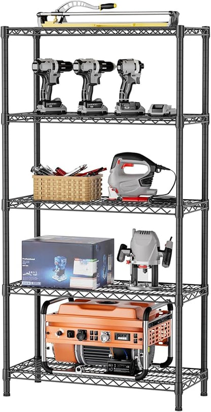 SINGAYE 5 Shelf Adjustable Heavy Duty Storage Shelving Unit 350 lbs per Shelf by SINGAYE