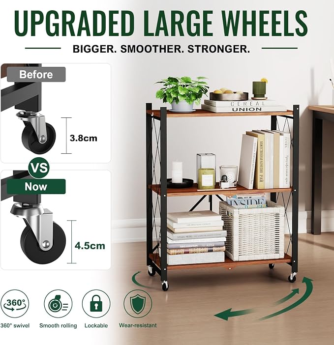 black leopard 3-Tier Foldable Shelf - Image 3