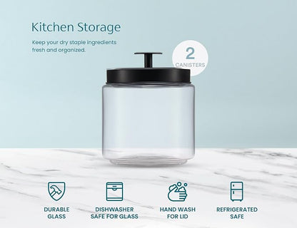 KooK Glass Kitchen Canister Set, Food & Storage Containers - Image 5