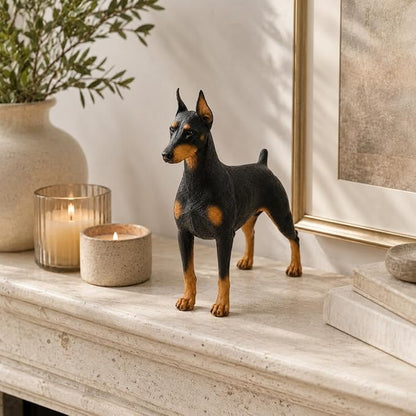 Comfy Hour 7" Doberman Dog Figurine, Realistic Lifelike Animal Statue, Standing - Image 8