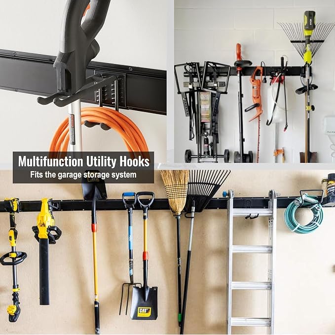 Wall Mount Tool Storage Rack, Garage Organization, Heavy Duty Garage Storage - Image 7