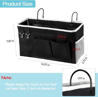 Loghot Bedside Caddy/Bedside Storage Bag Hanging Organizer - Image 4