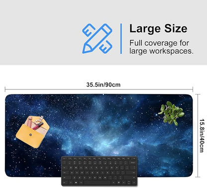 Galaxy Mouse Pad – Large Extended Desk Mat 35.43 x 15.75 in – Deep Space Nebula - Image 3