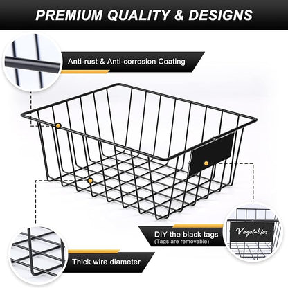 8 Pack Wire Storage Baskets for Organizing - Image 7