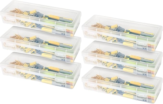 IRIS USA Pencil Case Boxes, |Made in USA|, Plastic Bead Organizing Containers by IRISUSA