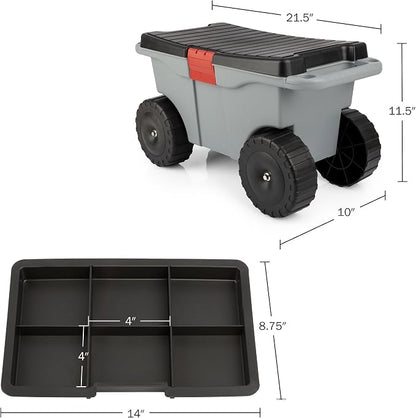 Pure Garden Rolling Garden Cart - Image 3