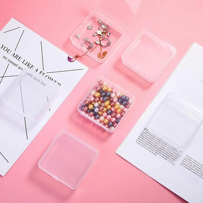 Jetec 18 Pieces Mini Plastic Clear Beads Storage Containers Box - Image 4