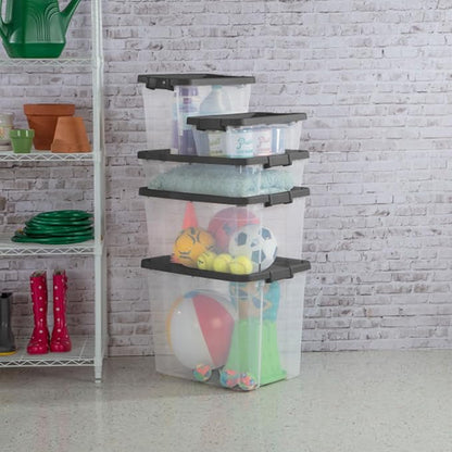 Sterilite 24-Pack Modular Stacker Box, Durable Clear Plastic Storage Bins - Image 8