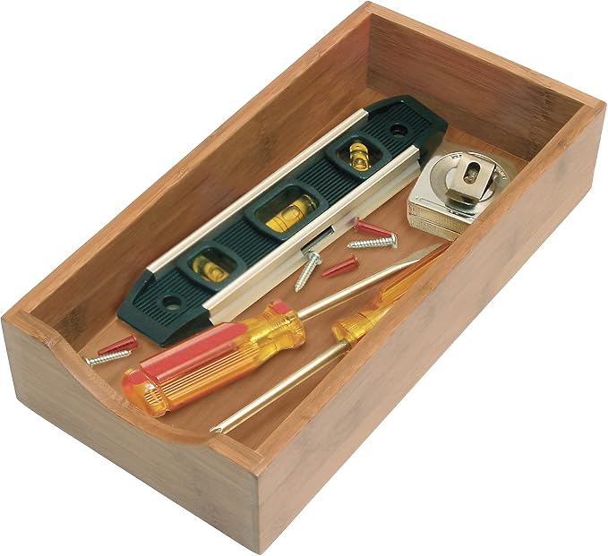 Lipper International 8185S Bamboo Wood Stacking Drawer Organizer Box - Image 4
