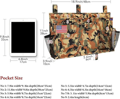 Surblue Bedside Caddy Hanging Organizer Storage Bag Pocket - Image 5