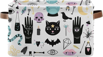 ZAZYXTJ Witch Storage Basket for Shelves Open Storage Bin 1Pack | Foldable by ZAZYXTJ