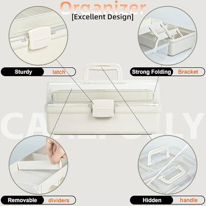 TERGOO 14in 3-Layer Multipurpose Craft Organizers and Storage - Image 6