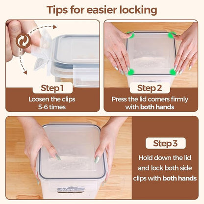 3 PCS Airtight Flour and Sugar Container - Image 8