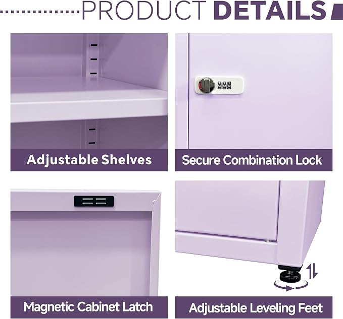 MIOCASA Metal Storage Cabinet - Image 6