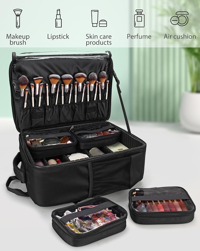 TANTO Makeup Backpack Makeup Artist Bag Professional Extra Large Cosmetic Bag - Image 7