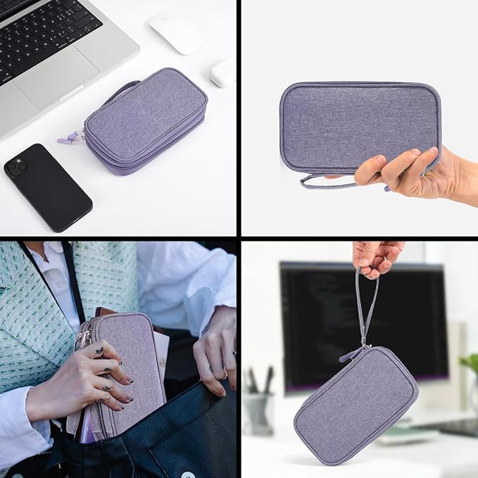 Electronic Organizer Travel Cable Accessories Bag, Electronic Organizer Case - Image 7