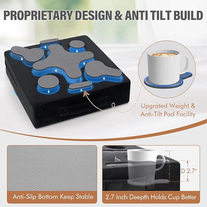 Couch Cup Holder Pillow-Sofa Cup Holder Tray Caddy Cupholder - Image 4