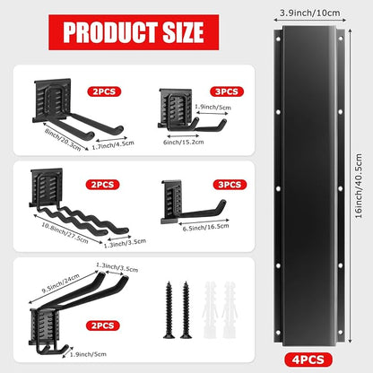 64 Inch Garage Tool Organizers Storage Rack System - Image 4