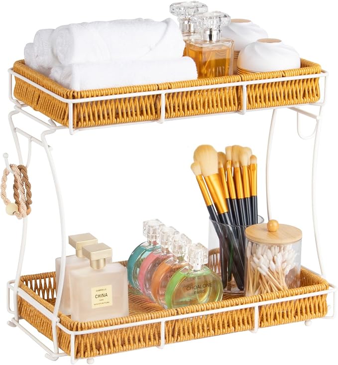 Bathroom Organizer Countertop Perfume Organizer Makeup Organizer Cosmetics by REFLYING