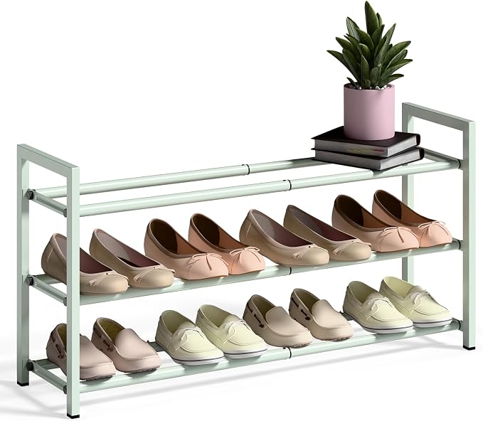 Bumusty 3-Tier Expandable Shoe Rack by Bumusty