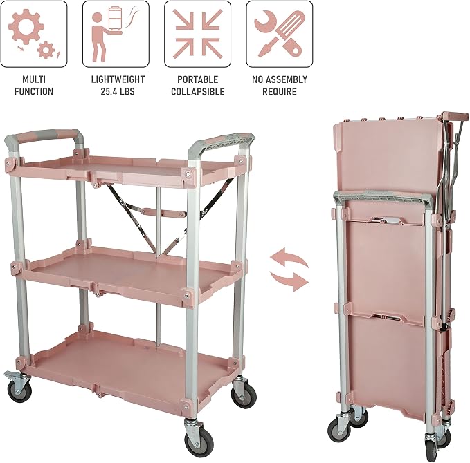 Olympia Tools 89-354 Pack N Roll Collapsible Service Cart, 300LB Capacity - Image 4
