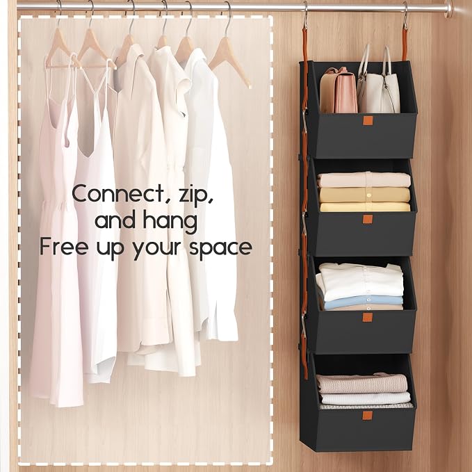 Hanging Closet Organizer 4 Tier - Image 5
