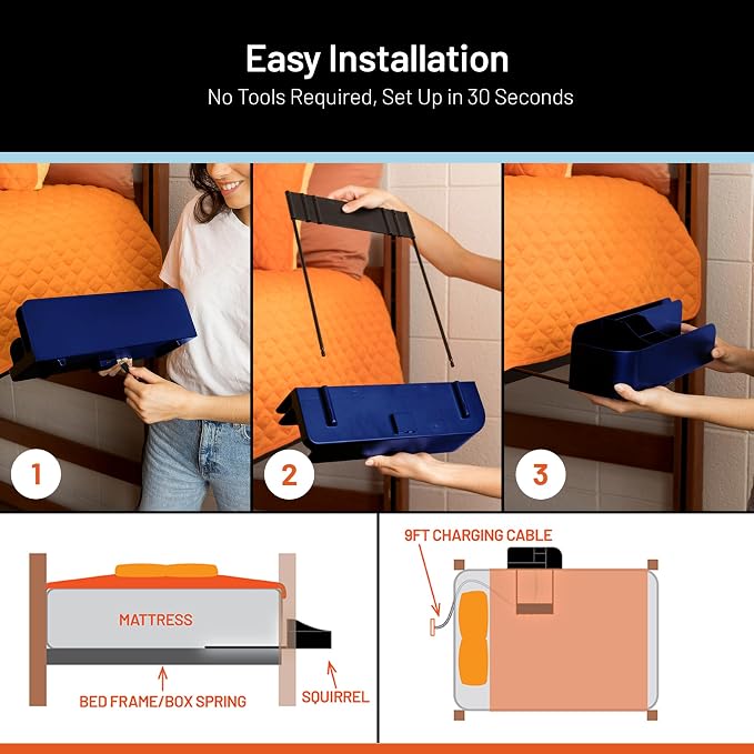 Squirrel-Bedside Perch, Floating Organizer - Image 4
