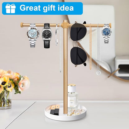 Necklace Stand Aesthetic Necklace Holder: 12.9" Glod Metal Necklace Organizer - Image 6