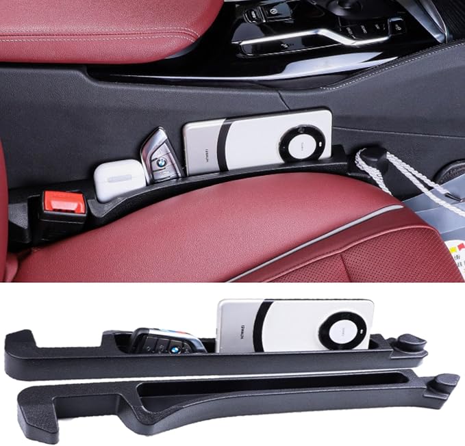 Car Seat Gap Filler 2 Pack, Auto Seat Side Gap Filler Organizer by Unknown