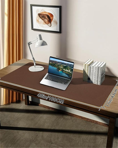 Non-Slip Desk mat, PULeather Desk Pad Protector, Office Desk Mat, Large Mouse - Image 6