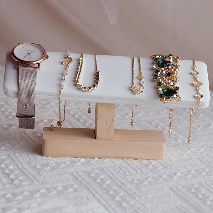 Wooden Watches Display tower Base Watch Necklace Bracelet Organizer Rack Bangle - Image 7