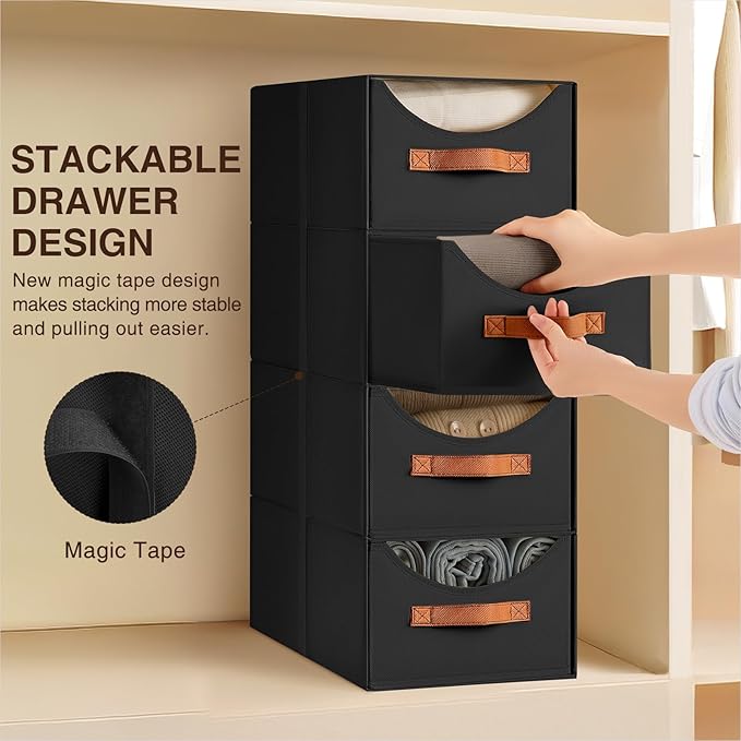 Homsorout Stackable Storage Drawers - Image 4