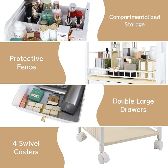 YGJT Makeup Organizer, Floor Skincare Cosmetics Organizer - Image 5