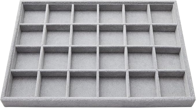 Juvale 2 Pack Velvet Jewelry Organizer Tray - Image 6