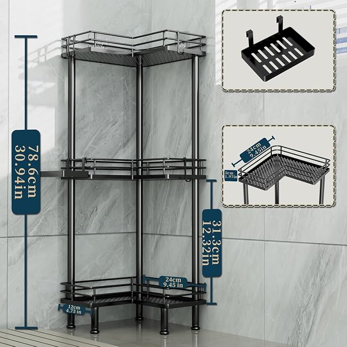 Consumest Corner Shower Caddy Standing - Image 5