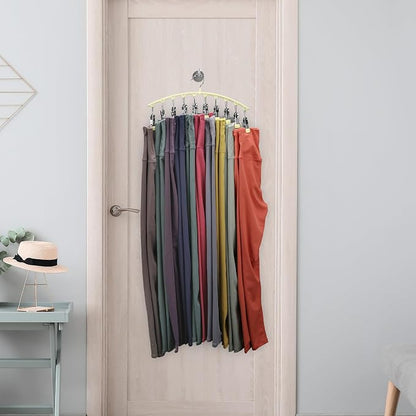 Volnamal Legging Organizer for Closet, 4 Pack Metal Yoga Pants Hangers - Image 7