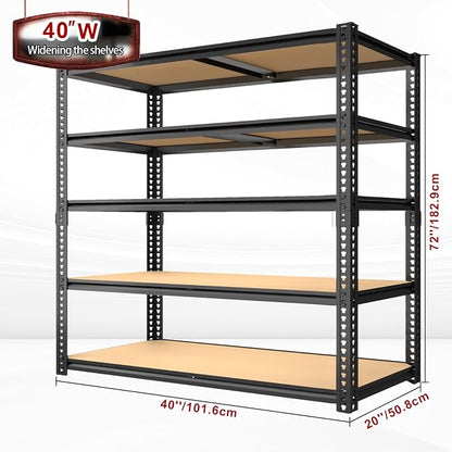 Garage Racks for Storage，5-Tier Adjustable Garage Shelving Storage Shelves - Image 3