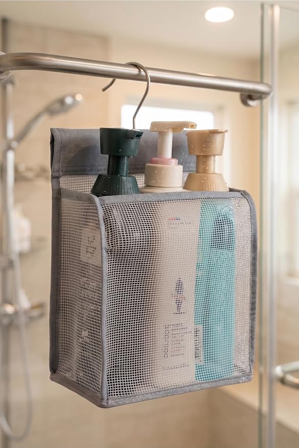 ALYER Hanging Mesh Shower Caddy Organizer Bathroom Storage Bag - Image 4