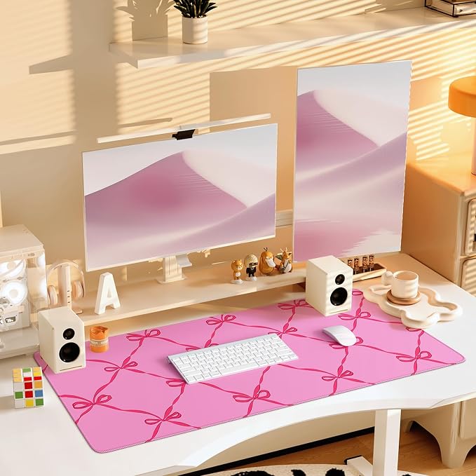 iCasso Desk Mat for Keyboard and Mouse, Large Mouse Pad for Desk, Desk Matt for - Image 6