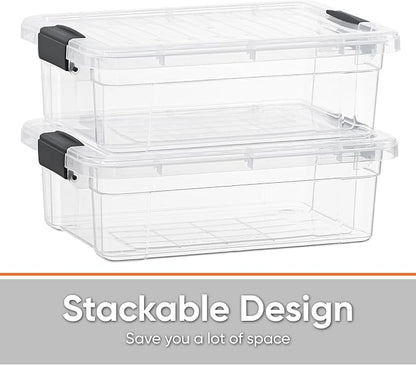 Superio Clear Plastic Storage Bin - Image 3