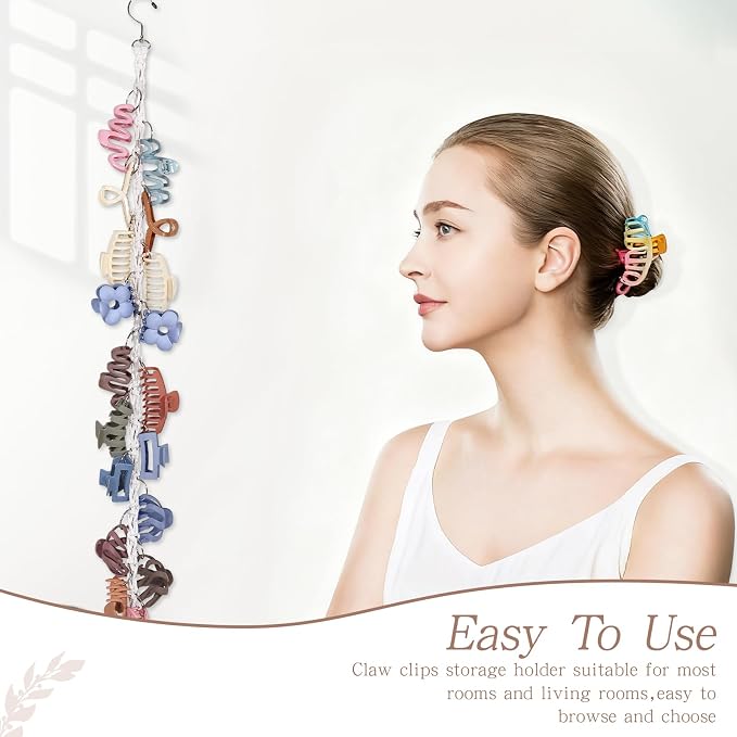 SNOWSTAR Macrame Hair Claw Clip Organizer - Image 6