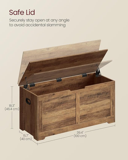 VASAGLE Storage Chest, Storage Bench - Image 3