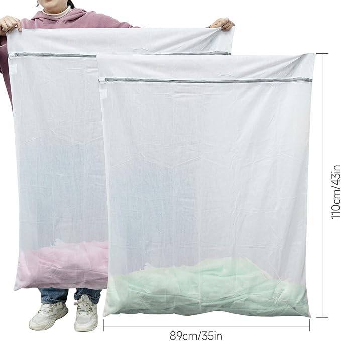 GOGOODA 2 Pack Extra Large Mesh Laundry Bag 43 x 35 in – XXXXL Washing Bag | - Image 4