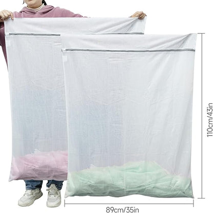 GOGOODA 2 Pack Extra Large Mesh Laundry Bag 43 x 35 in – XXXXL Washing Bag | - Image 4