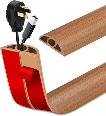 Floor Cord Cover Self Adhesive Cord Hider Floor Extension Cord Covers by LSGCQ