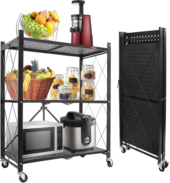DEANIC 3 Tier Foldable Storage Shelves by ShowNow
